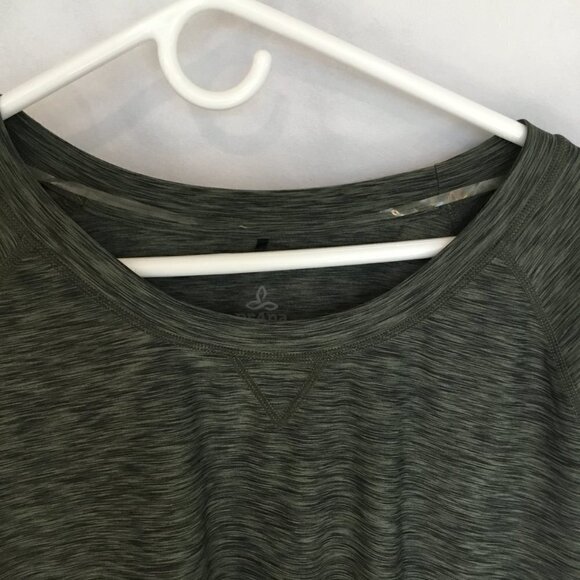 prAna Philipa Sweatshirt Stretchy Long Sleeve Drawstring Women's Sz Medium Gray - Picture 7 of 7